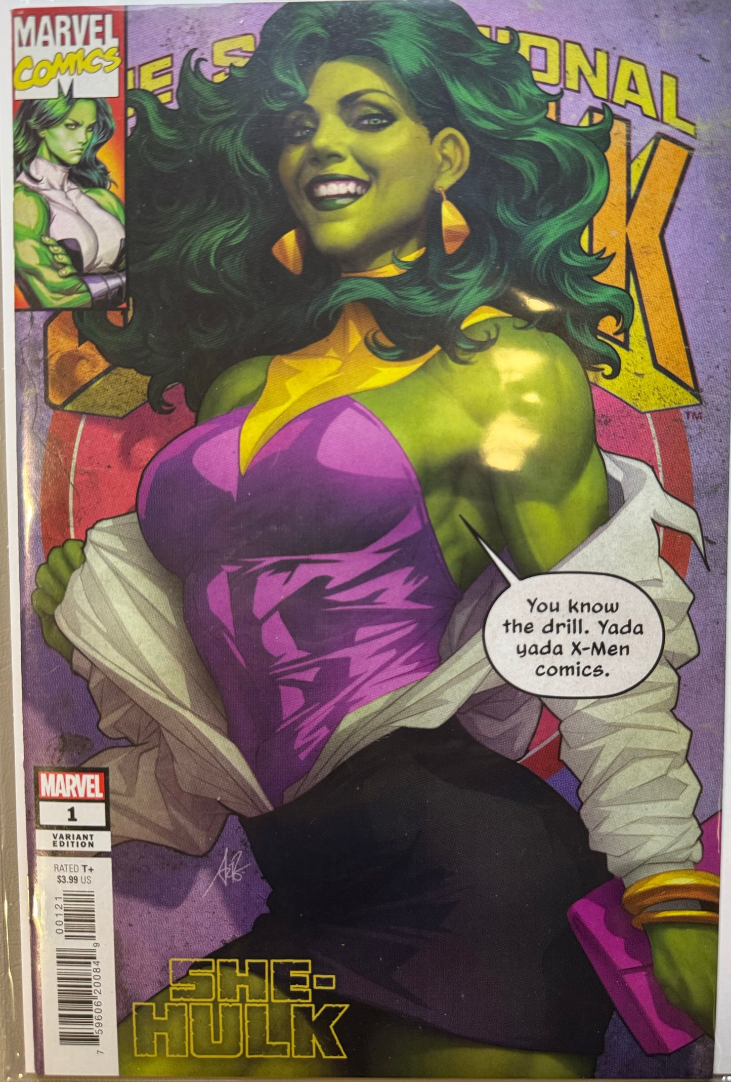 She-Hulk Vol4 #1 - Cover B - Stanley Artgerm Lau Variant Cover