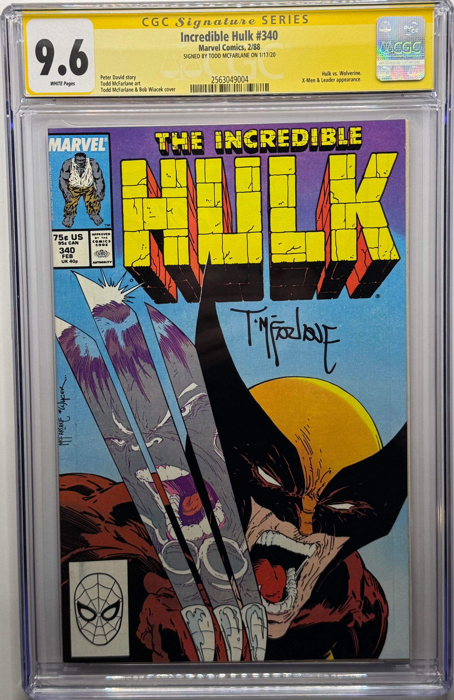 Incredible Hulk #340 - CGC Signature Series 9.6