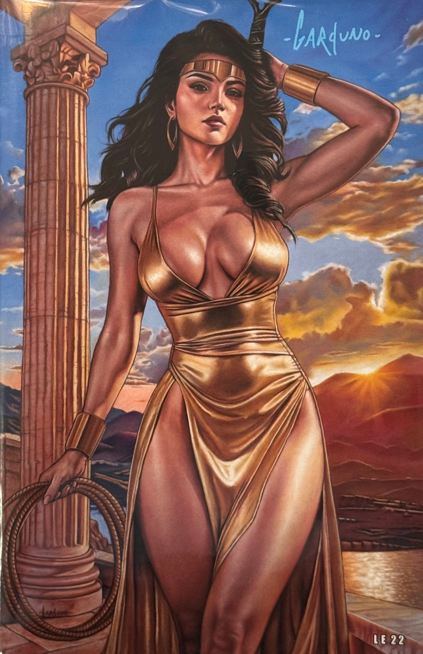 Amazon Princess Artbook - Cover B - Victor Garduno Cosplay Gold Variant
