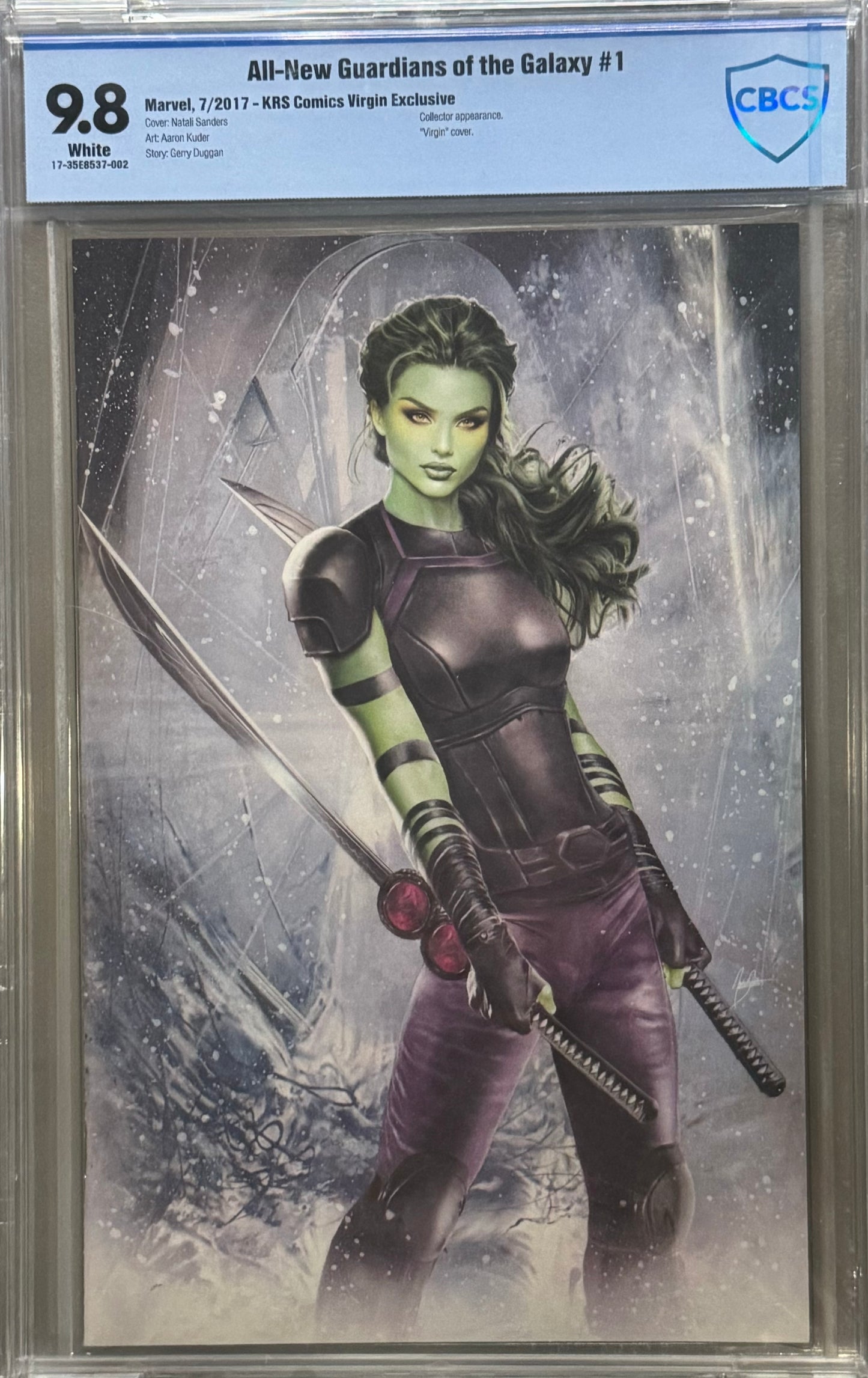 All-New Guardians of the Galaxy Vol 1 #1 - Cover J - KRS Comics Natali Sanders Virgin Variant - CBCS 9.8