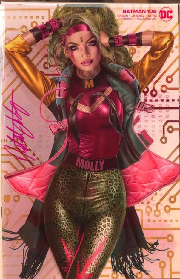 Batman Vol3 #108 - Cover G - KRS Comics Exclusive - Natali Sanders Magazine Minimal Variant - Signed