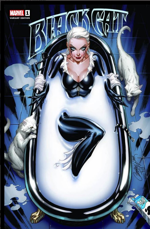 Black Cat - Vol3 #1 - Cover E - J. Scott Campbell Tub Variant