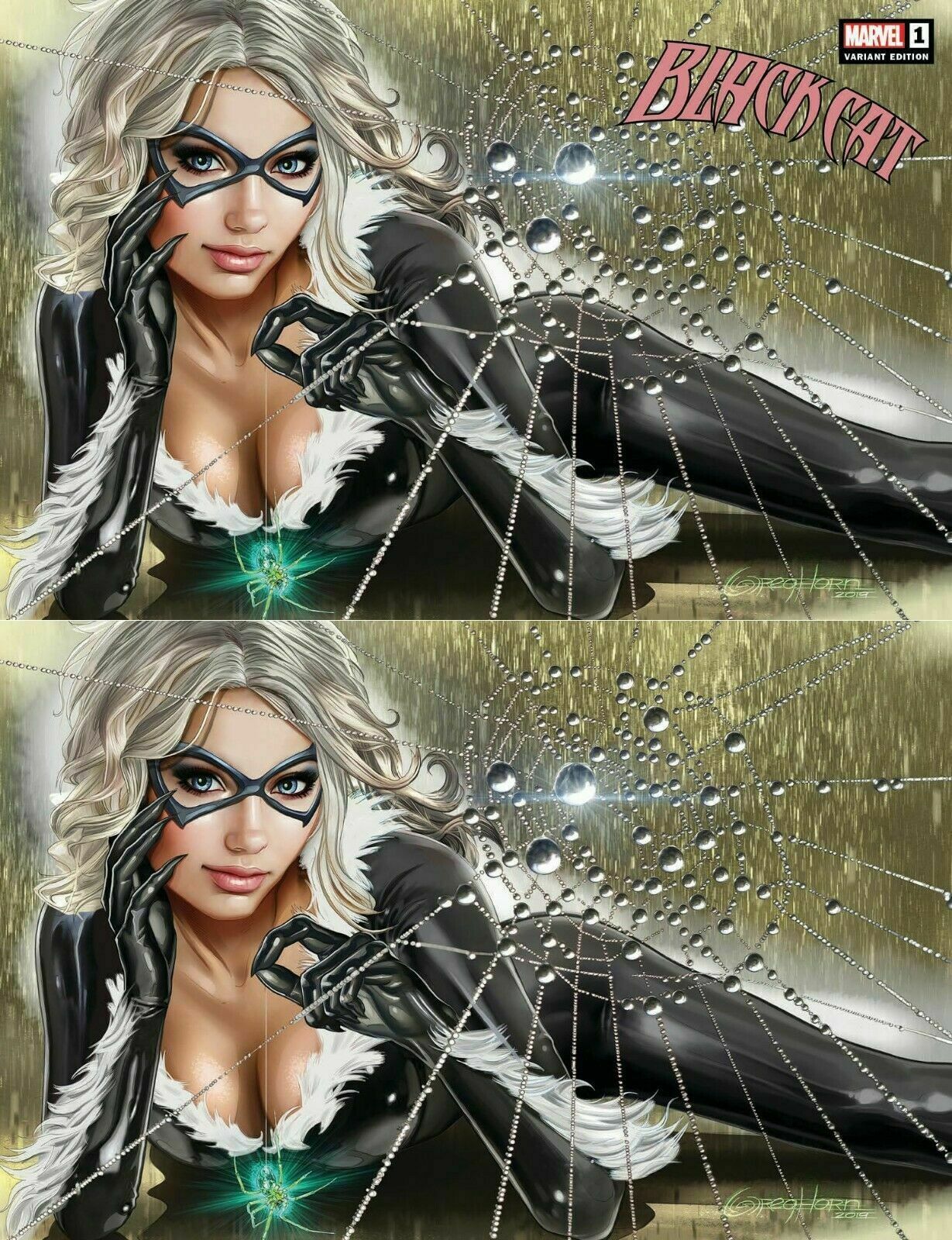 Black Cat - Vol3 #1 - Greg Horn Trade and Virgin Set