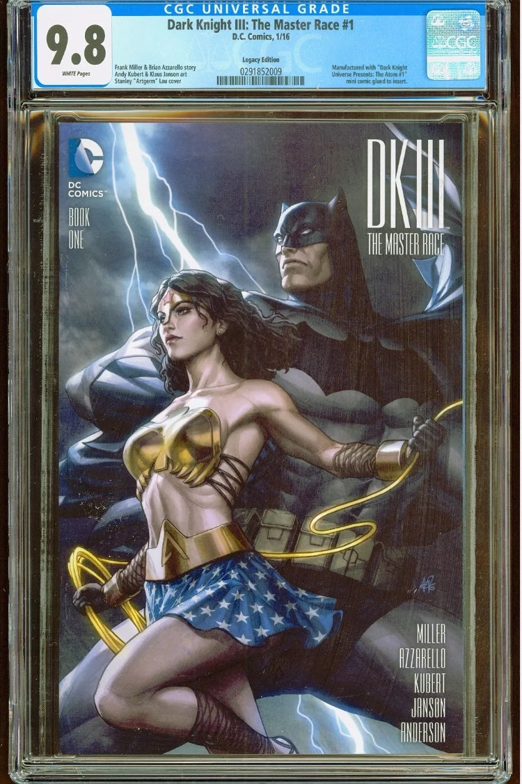 Dark Nights III The Master Race #1 - Stanley Artgerm Lau Legacy Edition - CGC 9.8