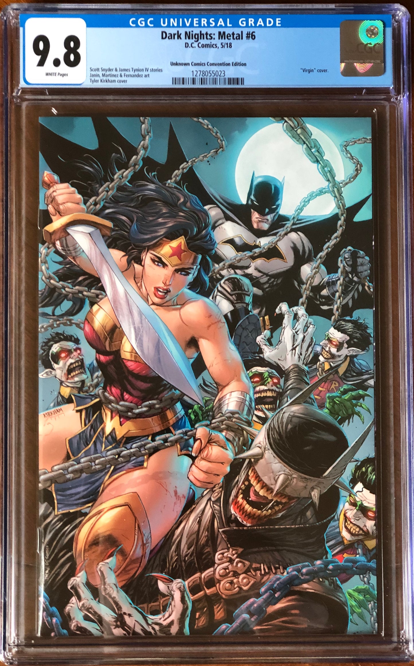 Dark Nights: Metal #6 - Cover K - Tyler Kirkham Virgin Convention Variant - CGC 9.8