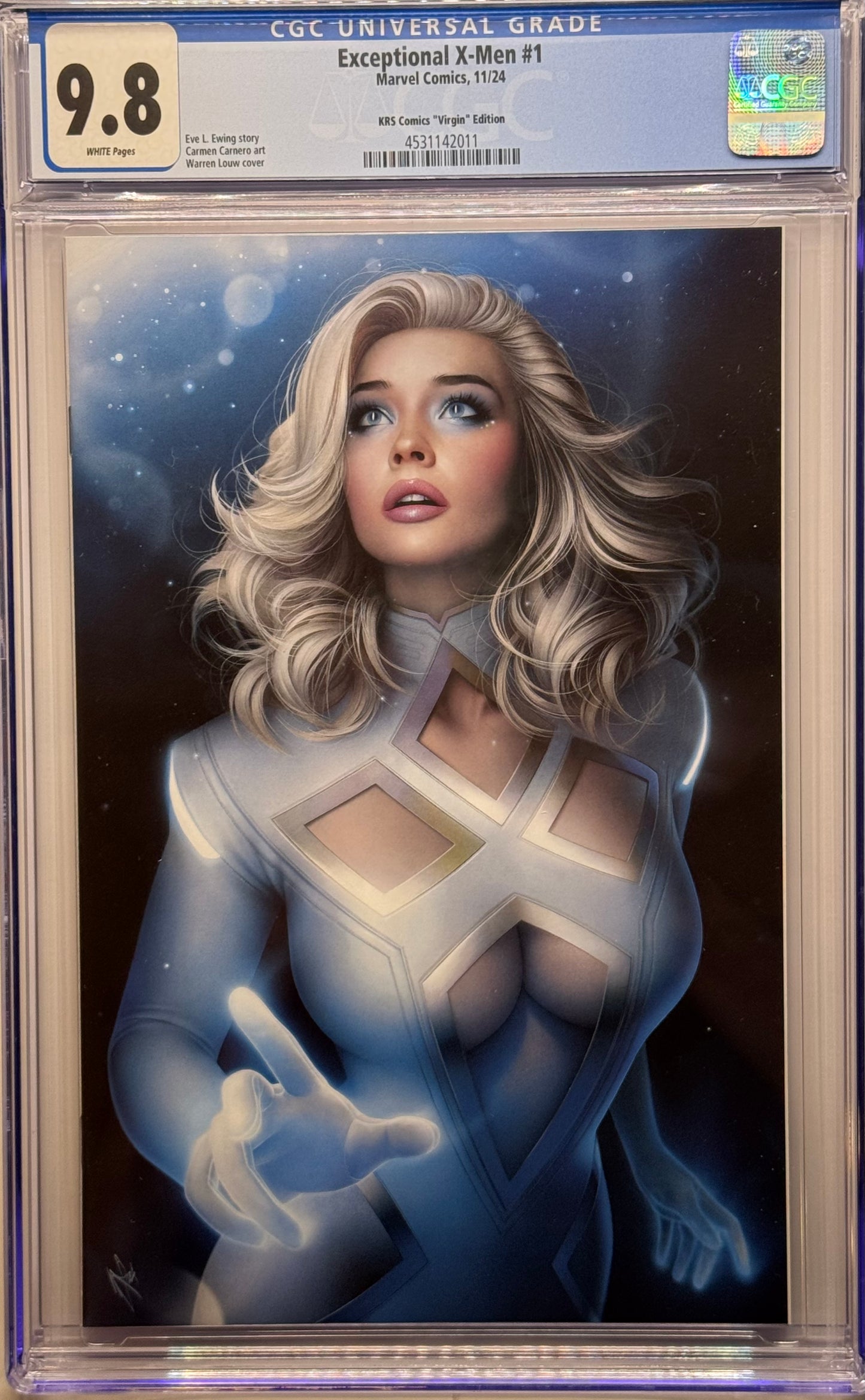 Exceptional X-Men #1 - Cover M - Warren Louw Virgin Exclusive - CGC 9.8