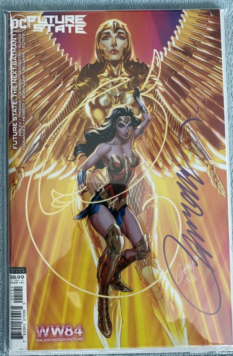 Future State The Next Batman #1 - Cover D - J Scott Campbell Wonder Woman 1984 Variant - Autographed