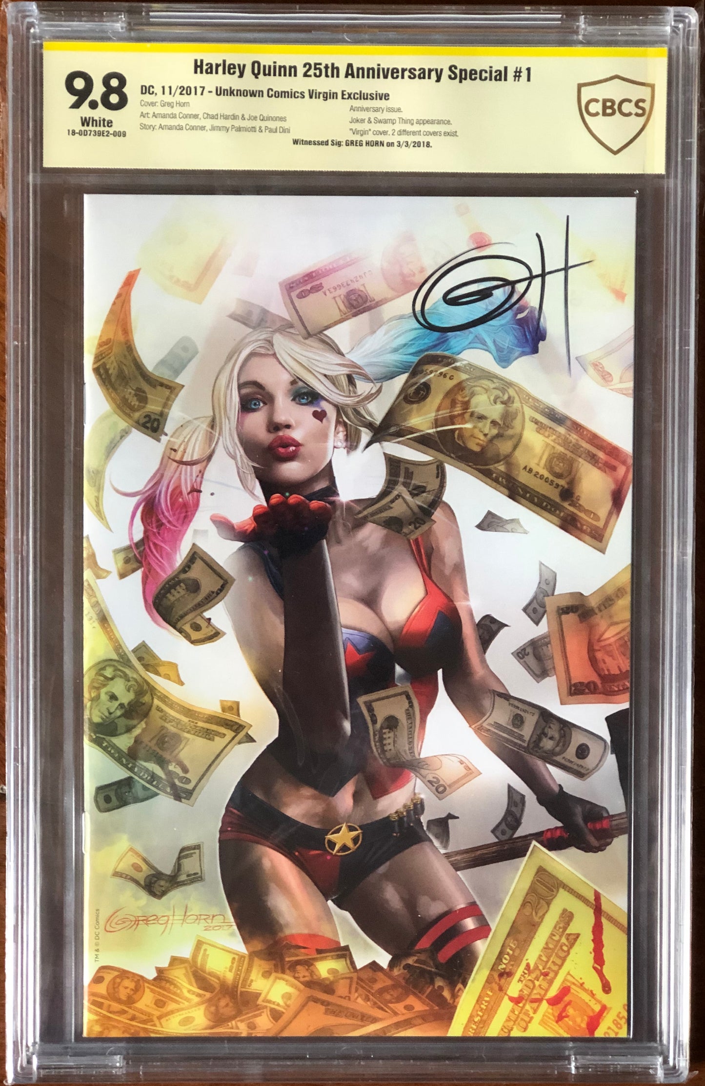 Harley Quinn 25th Anniversary Special 1 - Unknown Comic Gold Virgin -CBCS Signature Series