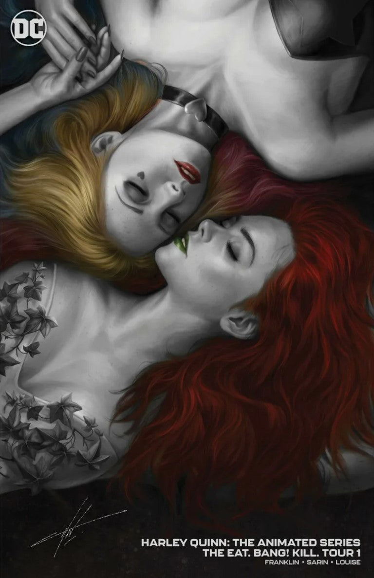 Harley Quinn The Animted Series The Eat Bang Kill Tour #1 - Cover E - Carla Cohen Minimal Gray Variant LTD 1500