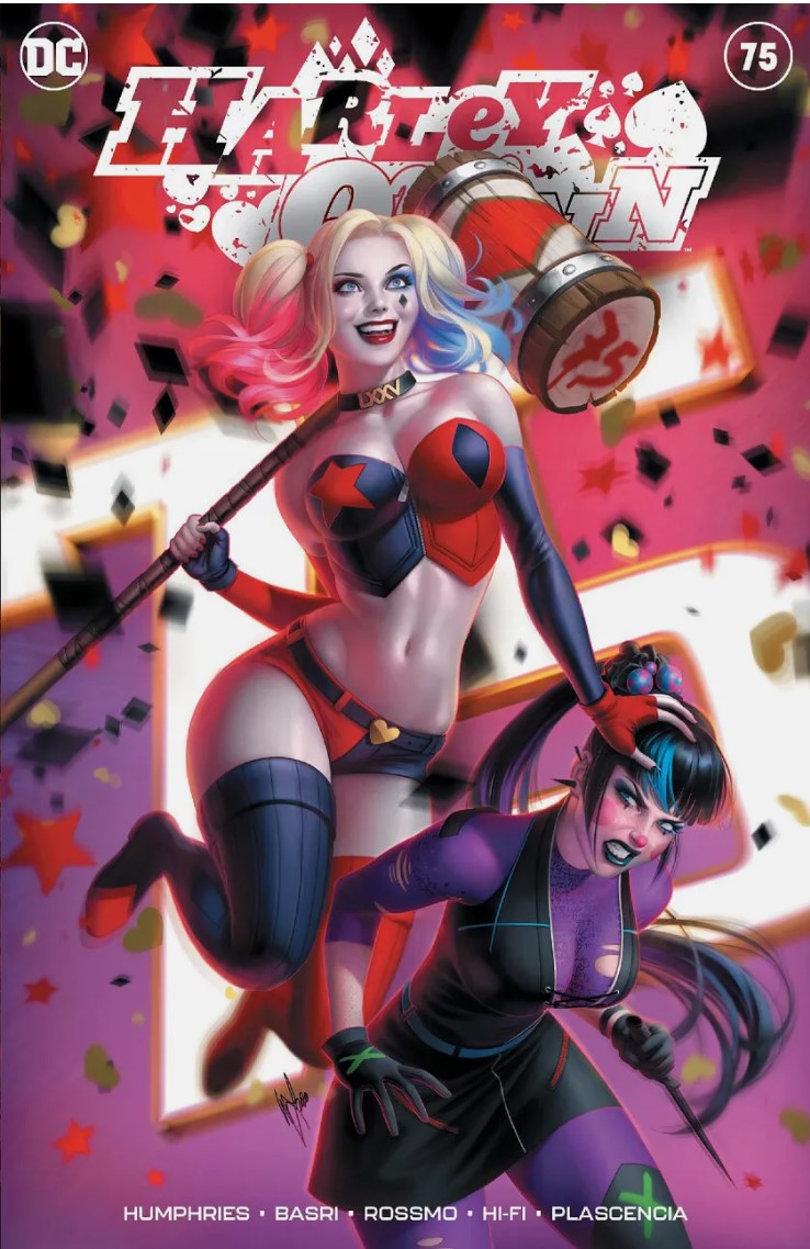 Harley Quinn Vol3 #75 - Cover C - Warren Louw vs Punchline Trade Variant