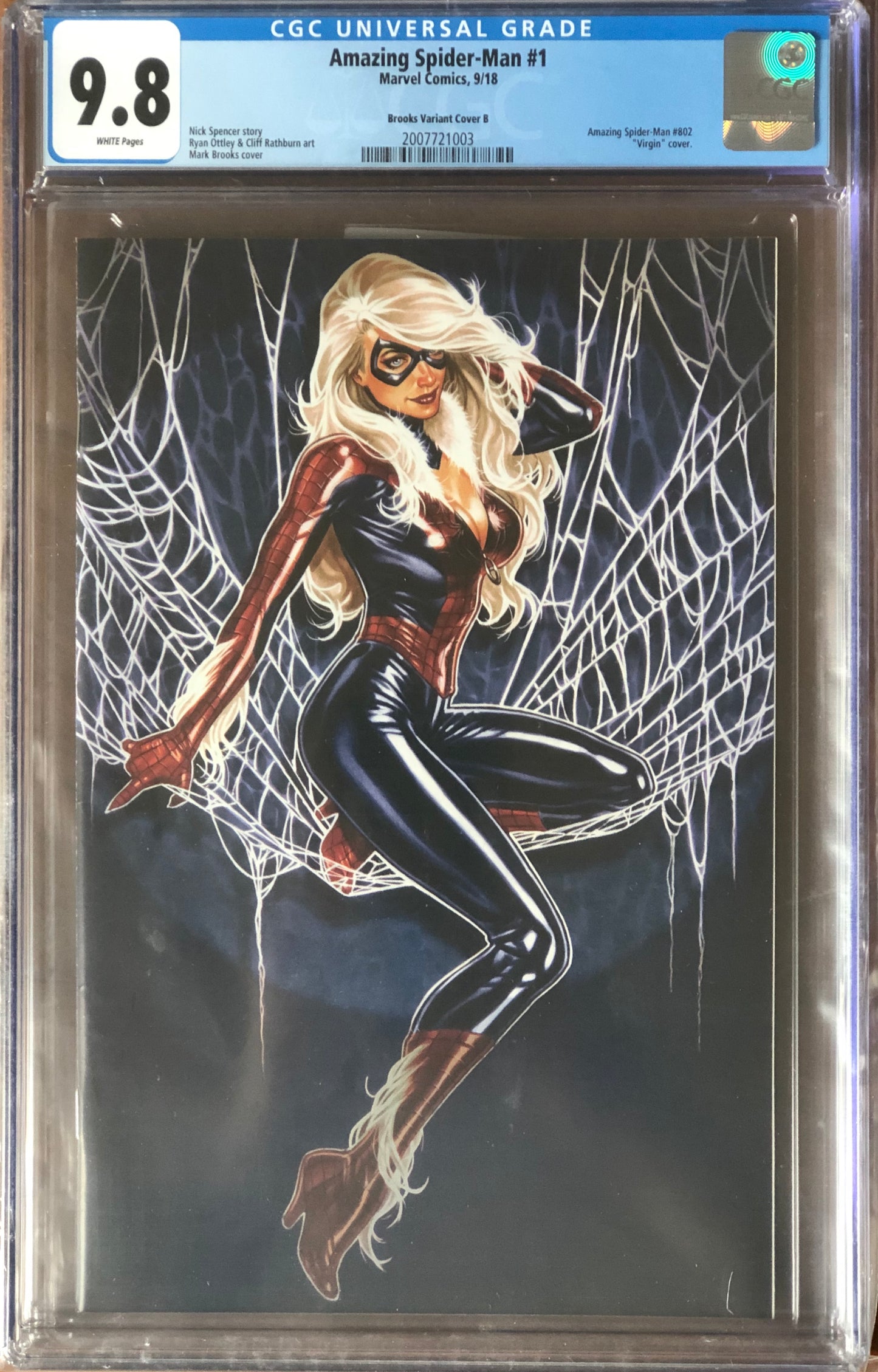 The Amazing Spider-man Vol2 #1 - Cover C - Mark Brooks Virgin Black Variant - CGC 9.8