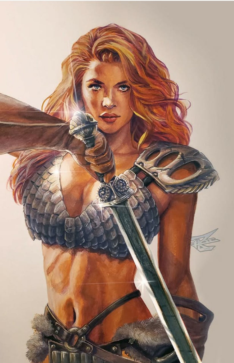 Invincible Red Sonja Vol 1 #1 - Cover AG - Ron Leary Virgin Variant