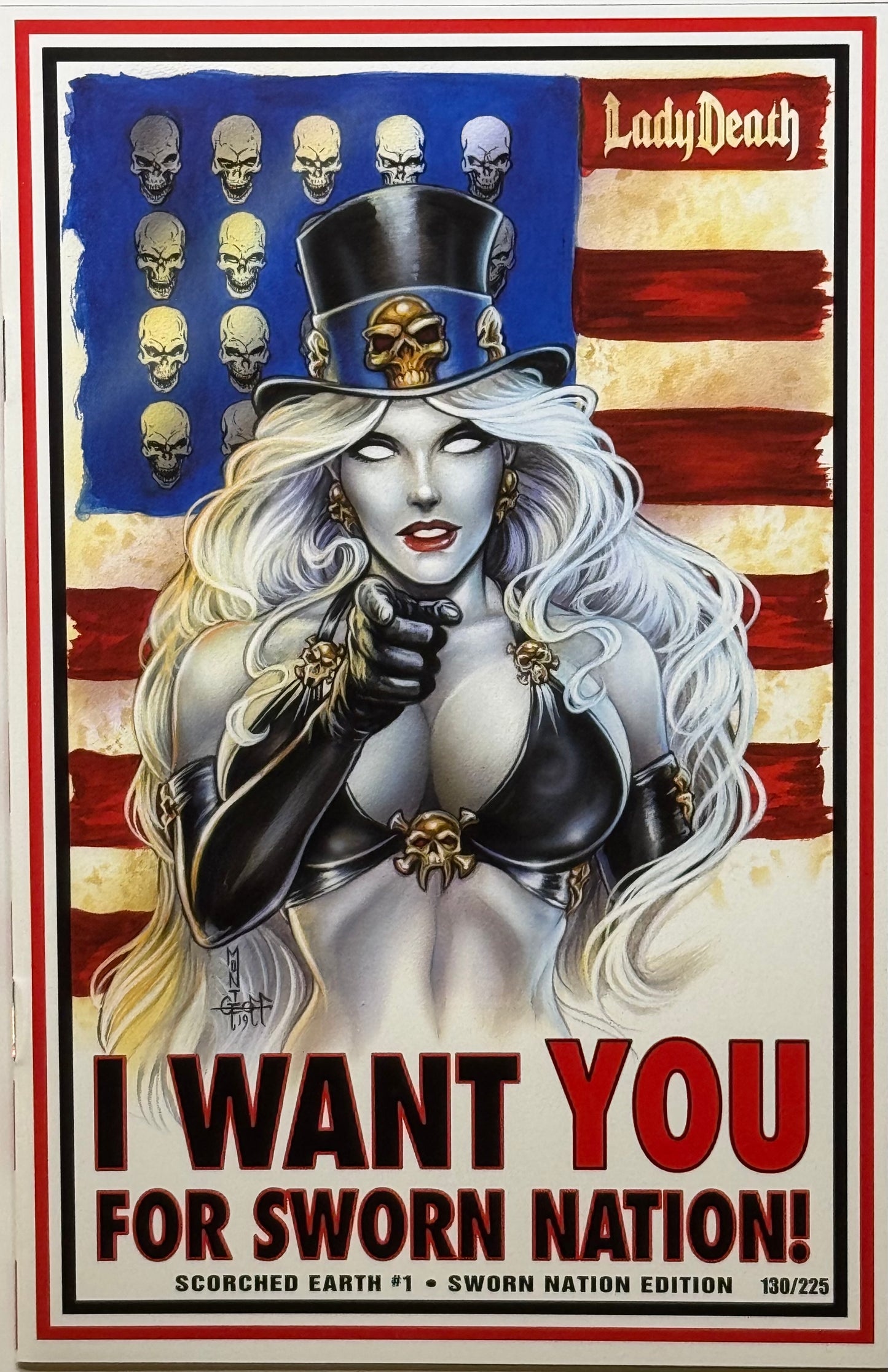 Lady Death Scorched Earth #1 - Limited Sworn Nation Edition - LTD 225