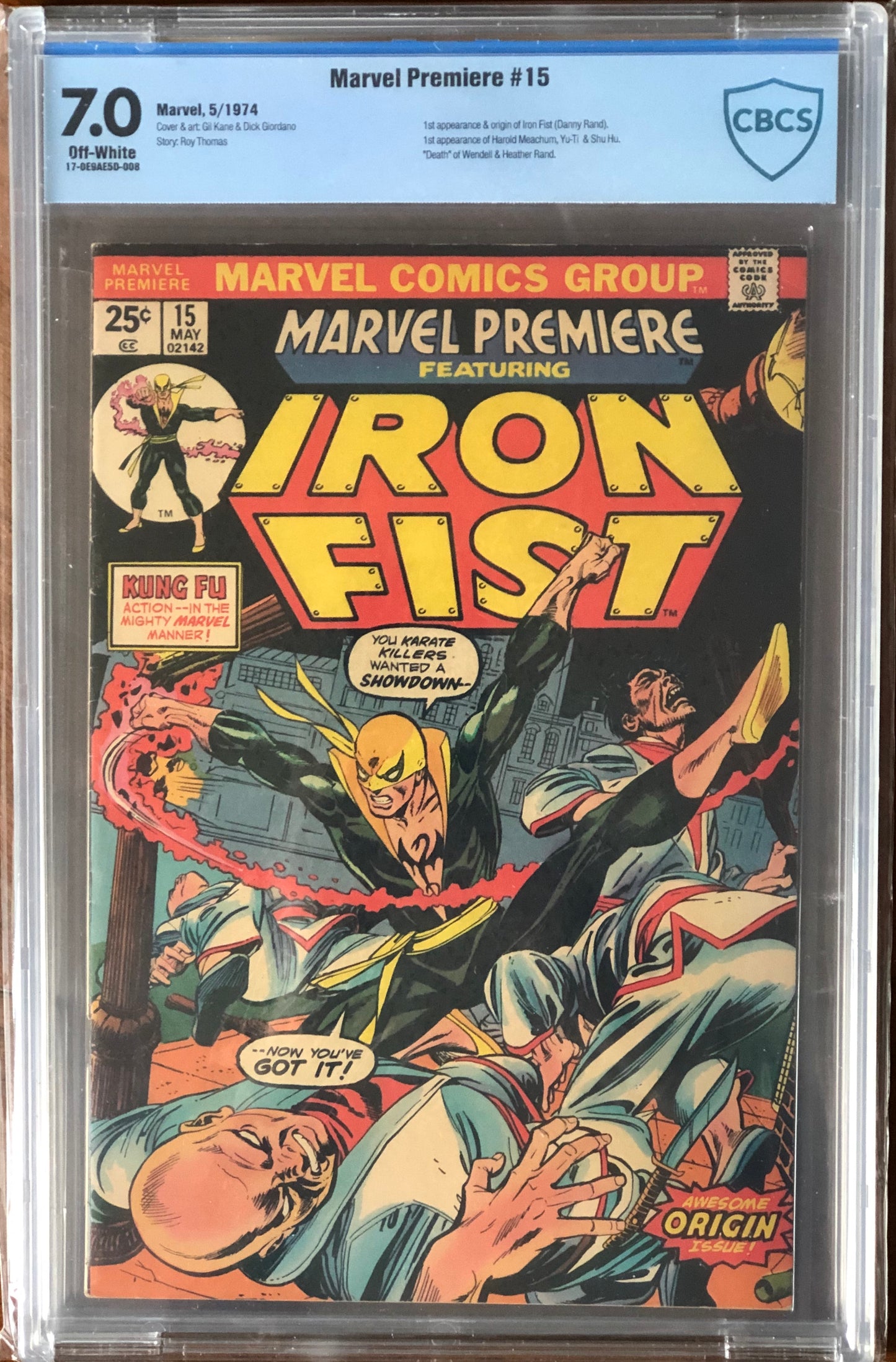 Marvel Premiere 15 - CBCS 7.0 - Iron Fist First Appearance