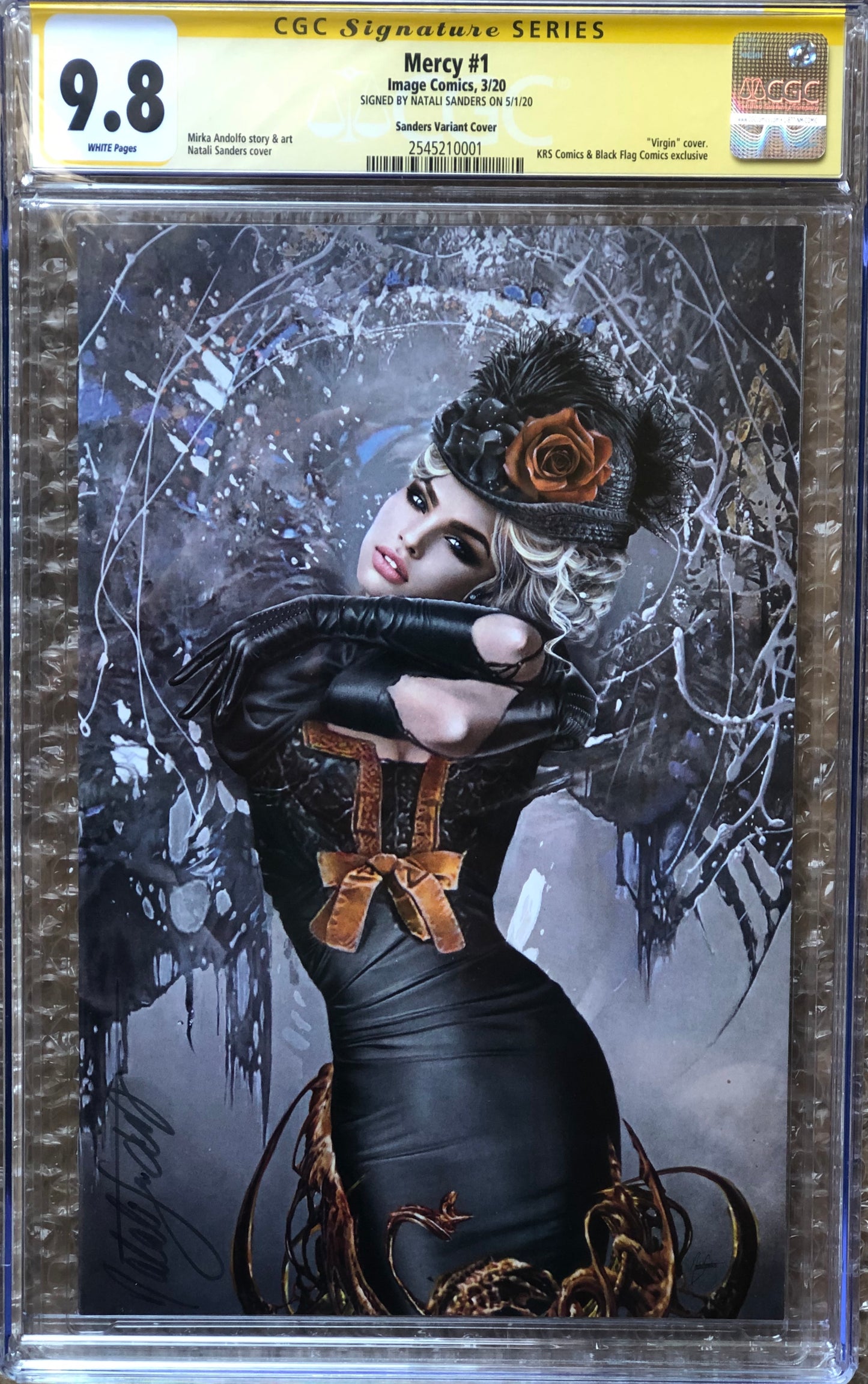 Mercy #1 Autographed by Natali Sanders CGC 9.8