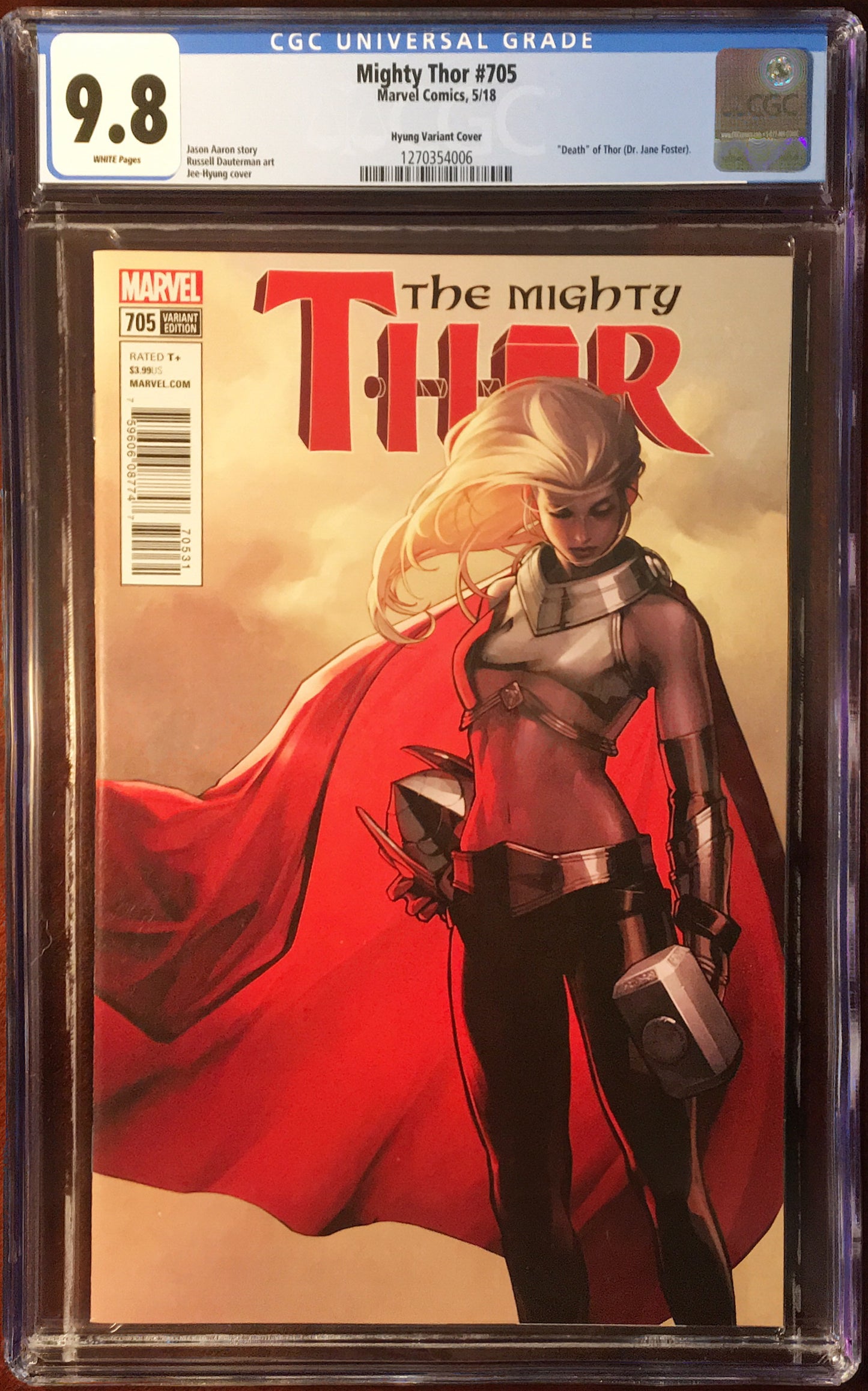 Thor Vol2 #705 - Cover D - Jee Hyung Variant - CGC 9.8