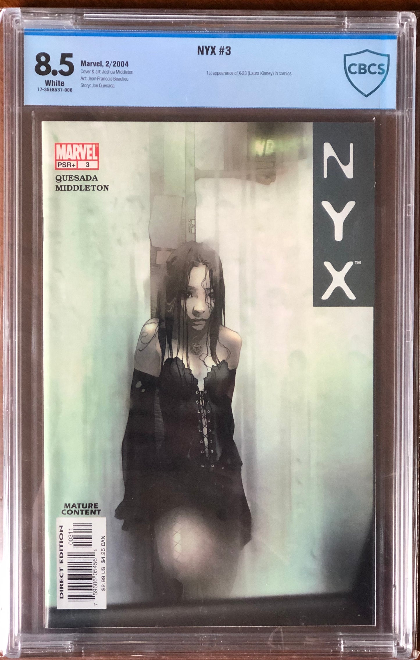 NYX #3 - CBCS 8.5 - First Apearnace of X-23