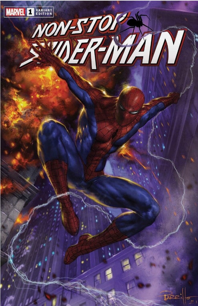 Non-Stop Spider-man #1 - Cover E - 616 Comic Exclusive - Lucio Parrillo Variant