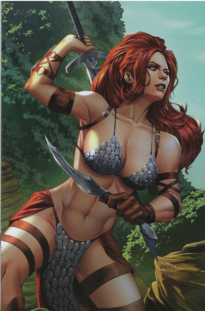Red Sonja Vol10 #1 - Cover F - Lunatic Comics - Ryan Kincaid Exclusive Virgin Variant