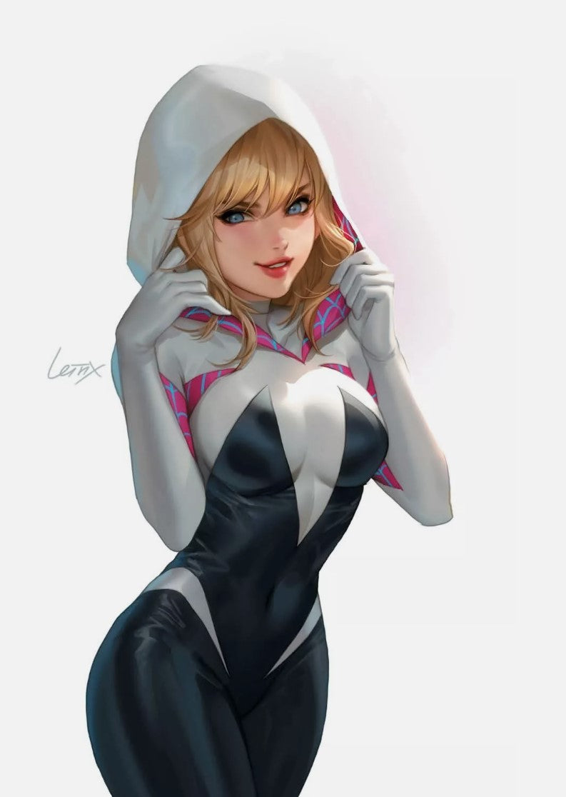 Spider-Gwen Ghost-Spider Vol 2 #1 - Cover B - Leirix SDCC Virgin White Variant LTD 600