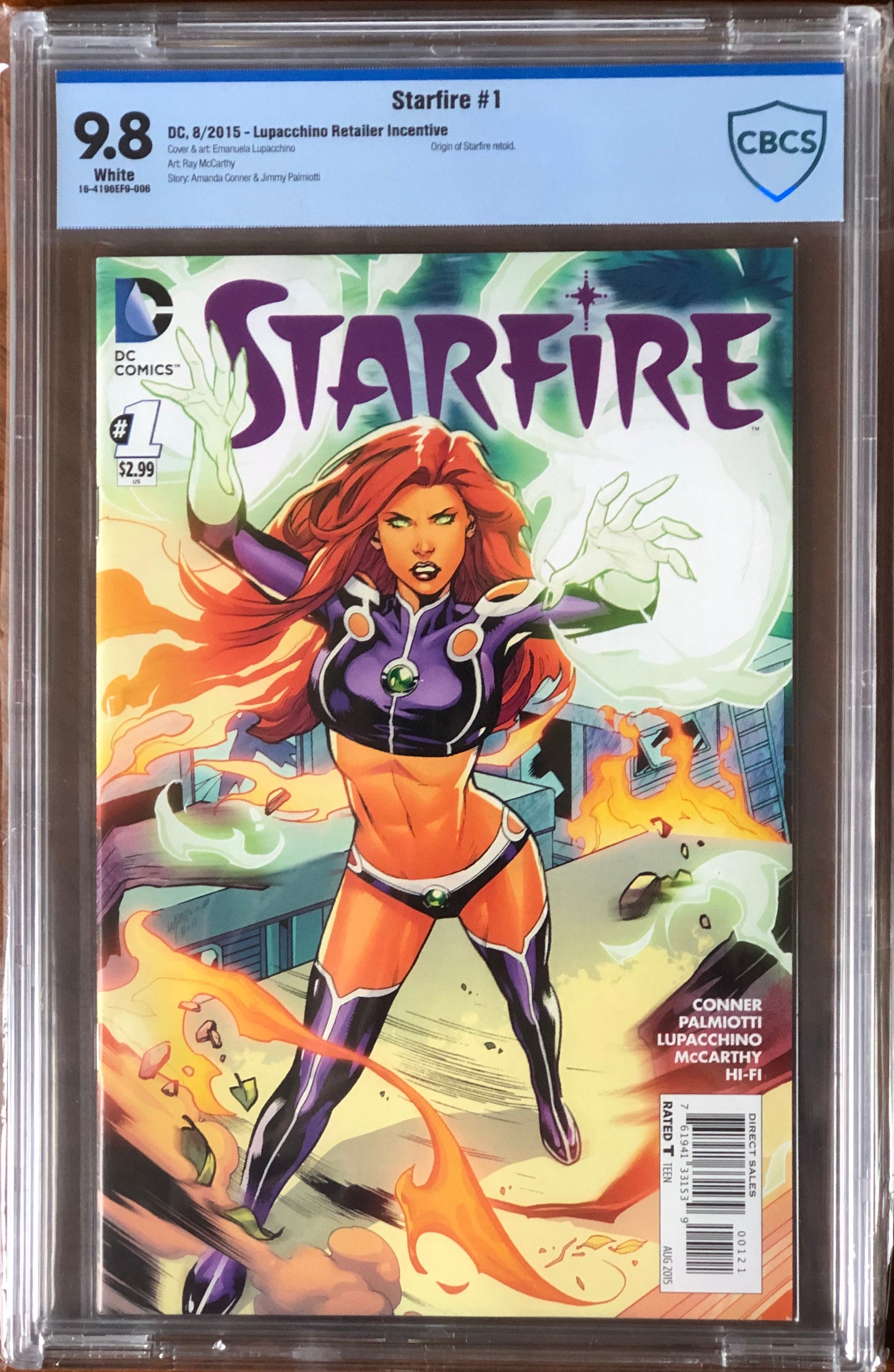Starfire #1 - Origin of Starfire - Lupacchino Retailer Incentive - CGCS 9.8