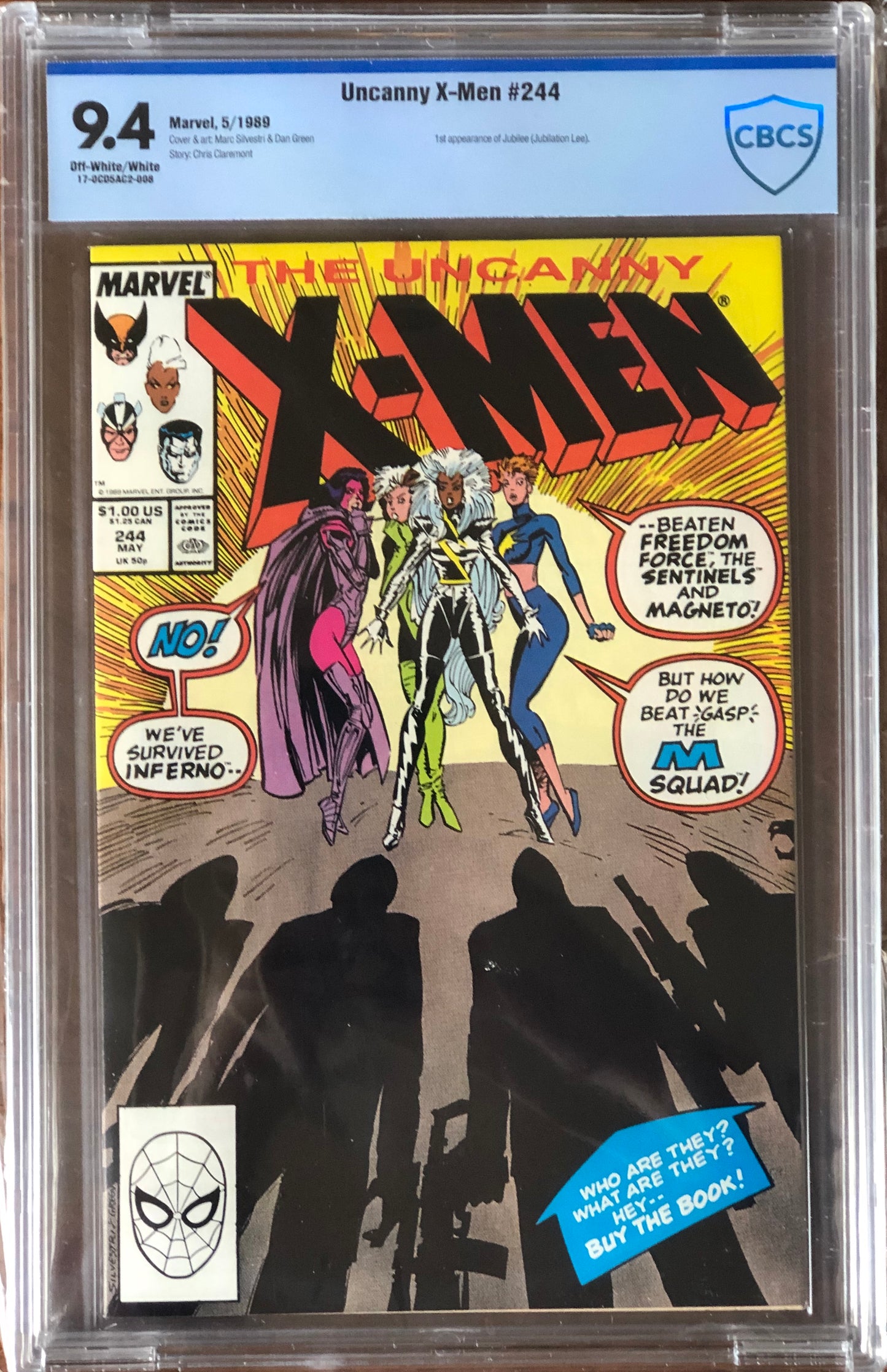 Uncanny X-Men #266 - CBCS 9.4 - First Appearance of Jublee