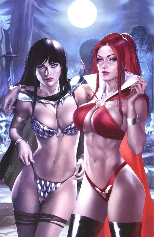 Vampirella Dark Powers #4 - Josh Burns Crossplay Nighttime Virgin Variant - LTD 400