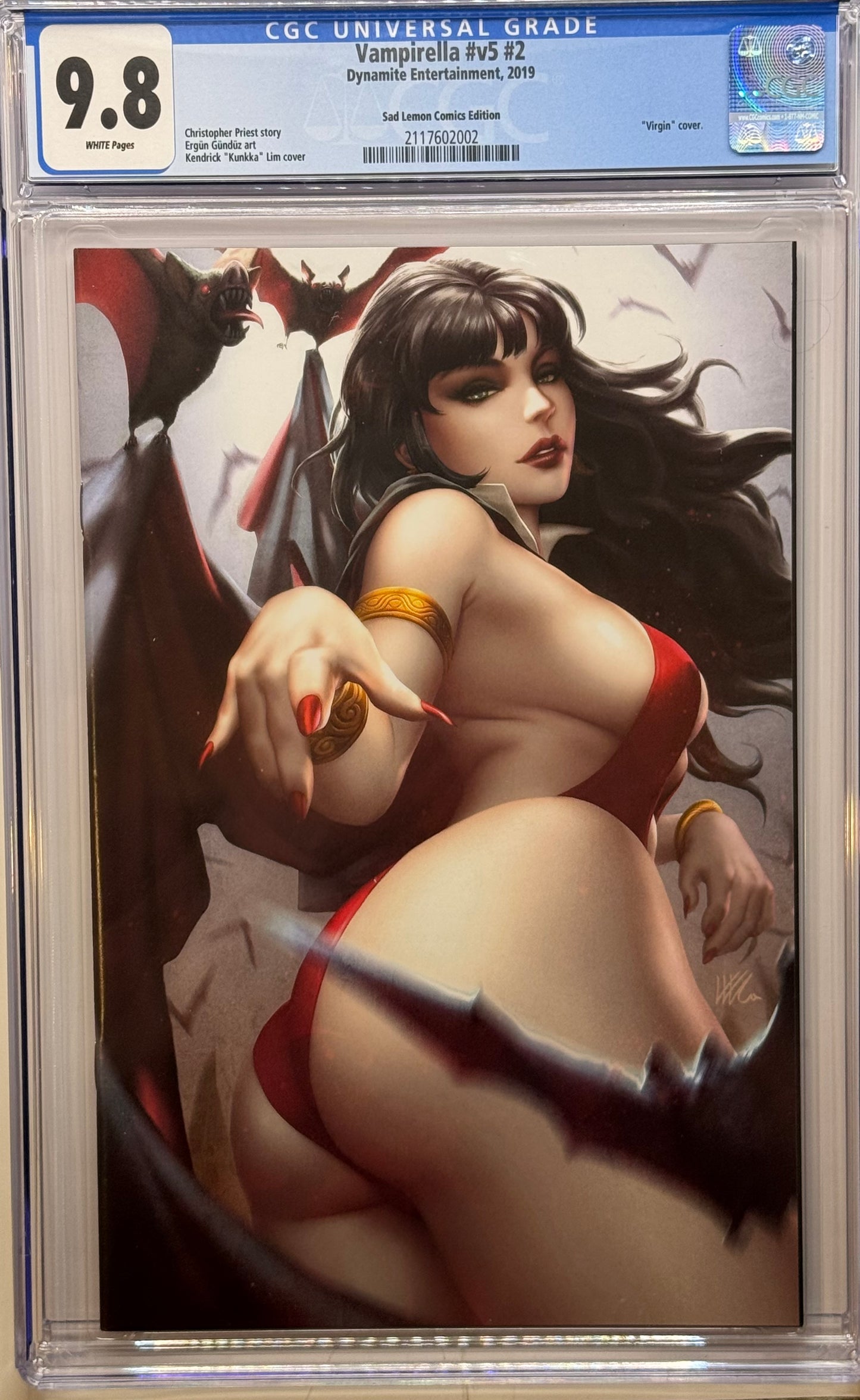 Vampirella Vol 5 #2 - Cover I - Kendrick Kunkka Lim Virgin Variant - CGC 9.8