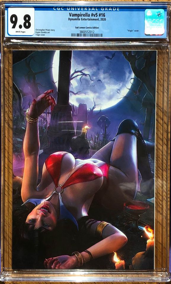 Vampirella Vol 5 #16 - Cover F - Red Lemon Comics Edition - Tiago da Silva Virgin Variant - CGC 9.8