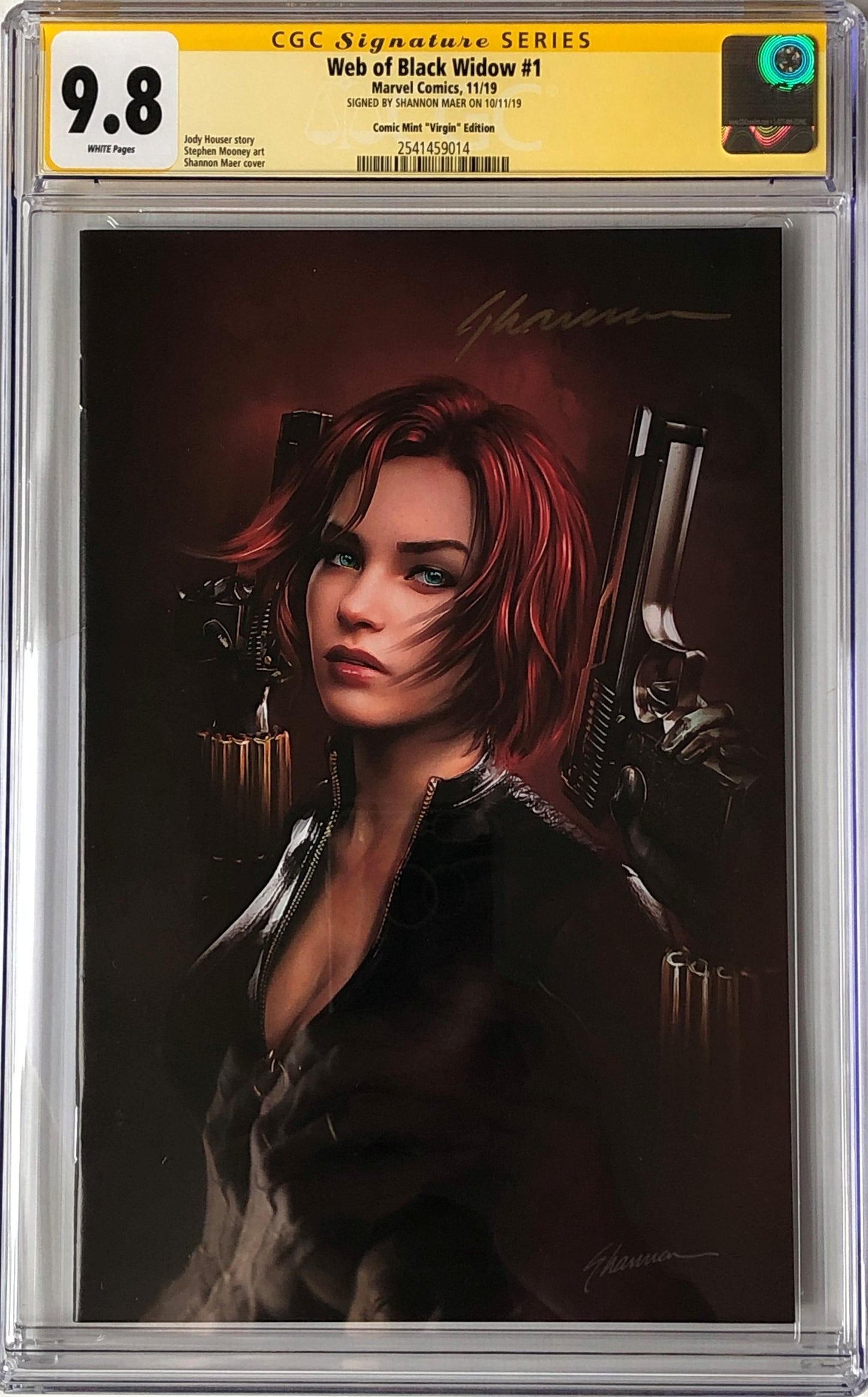 Web of Black Widow #1 - Cover G - Shannon Maer Virgin Variant - CGC Signature Series 9.8