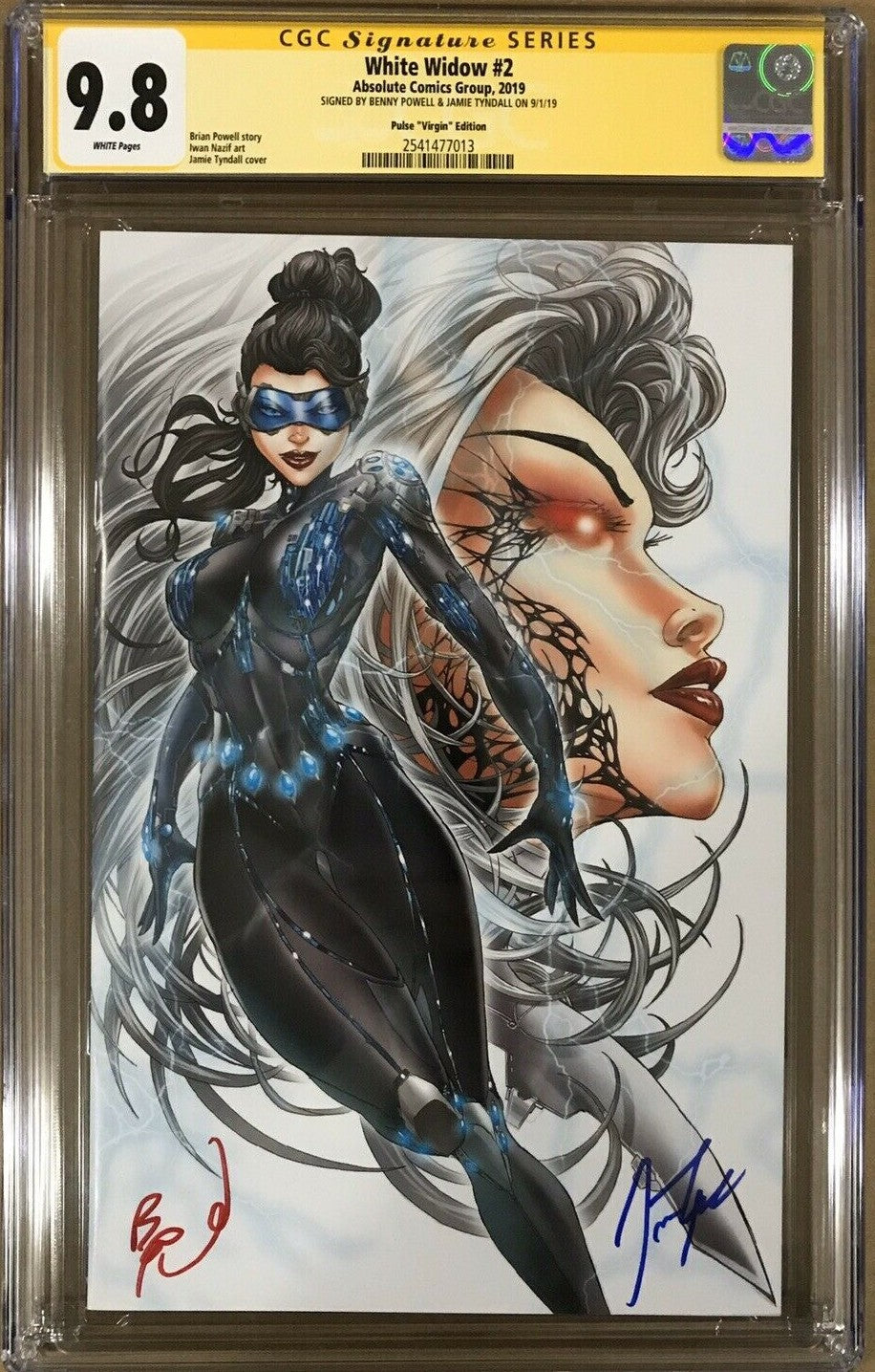 White Widow #2 - Cover V - Absolute Comics Group Pulse Virgin Jamie Tyndall Variant - CGC Signature Series 9.8