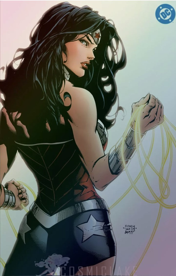 Wonder Woman - Vol5 #38 - Cover H - David Finch Virgin NYCC Silver Foil Variant - CGC Signature Series 9.8