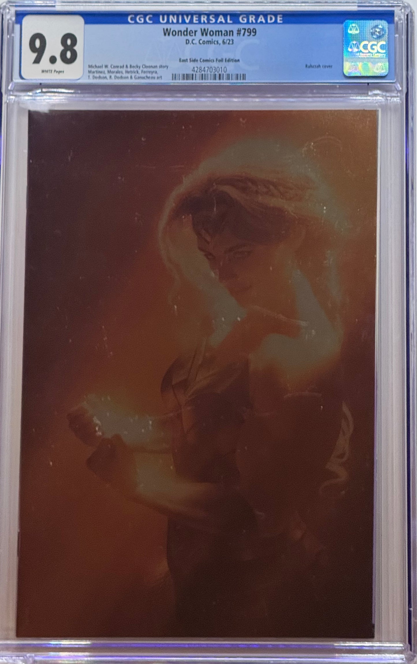 Wonder Woman - Vol5 #799 - Cover O - Rahzzah Philly East Side Virgin Foil Edition - CGC 9.8