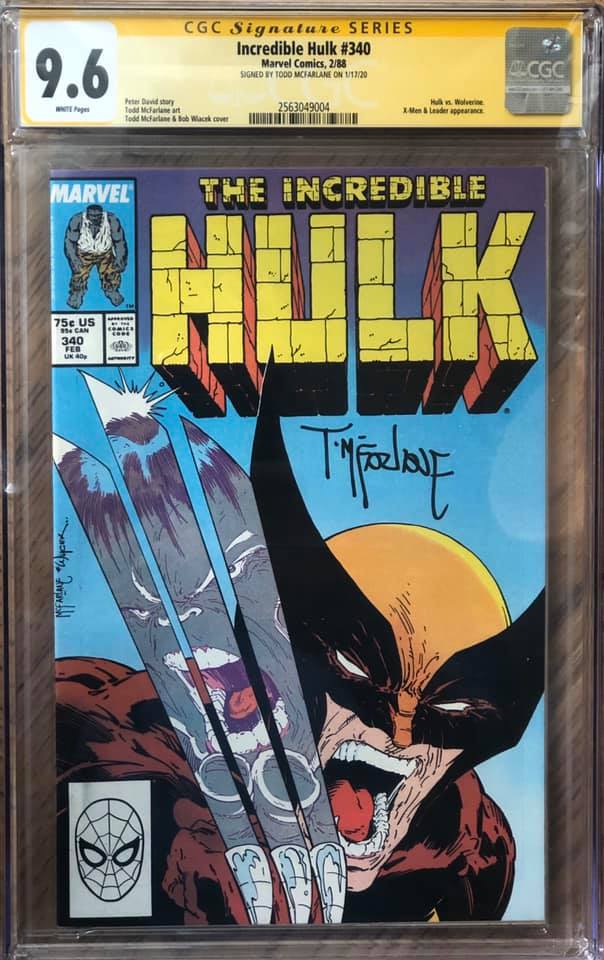 X-men #340 Autographed by Todd McFarlane CGC 9.6