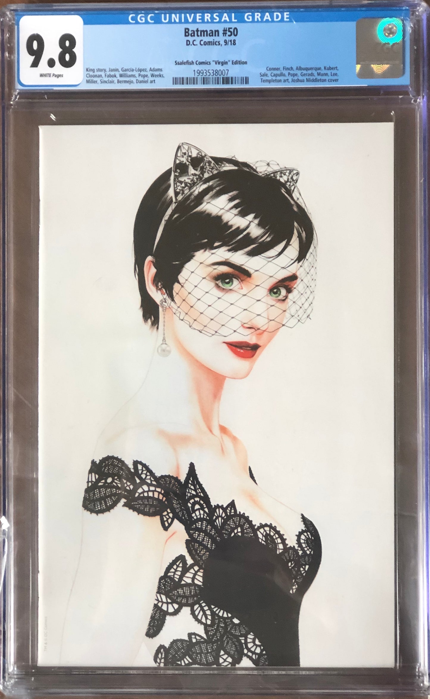 Batman 50 - Joshua Middleton Virgin Variant - CGC 9.8