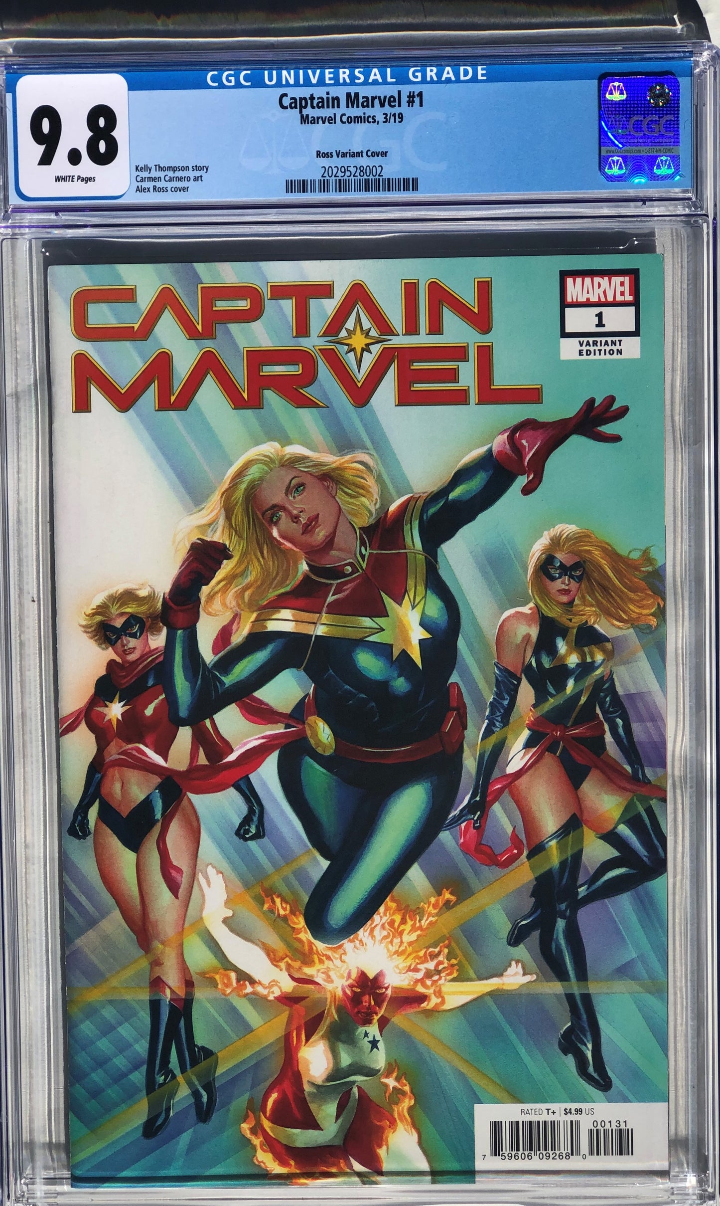 Captain Marvel #1 - Cover E - Alex Ross Variant - CGC 9.8