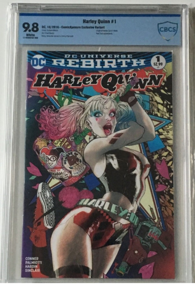 Harley Quinn Rebirth #1  - Cover B - ComicXposure Exclusive Variant - CBCS 9.8