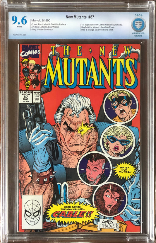 New Mutants #87 - CBCS 9.6 - First Appearance of Cable