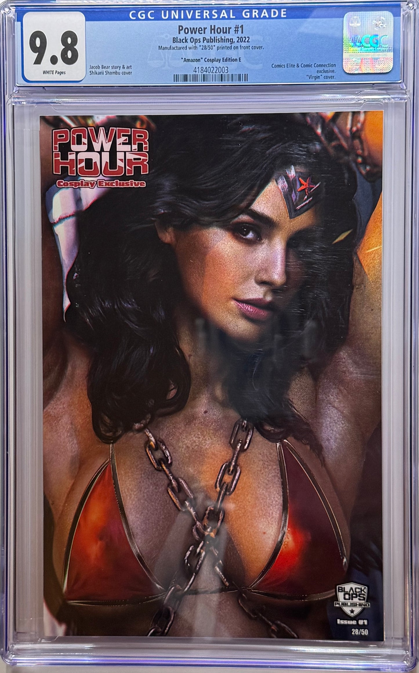 Power Hour #1 - Cover E - Shikarii Shambu Amazon Cosplay Virgin Edition - CGC 9.8 [RARE]