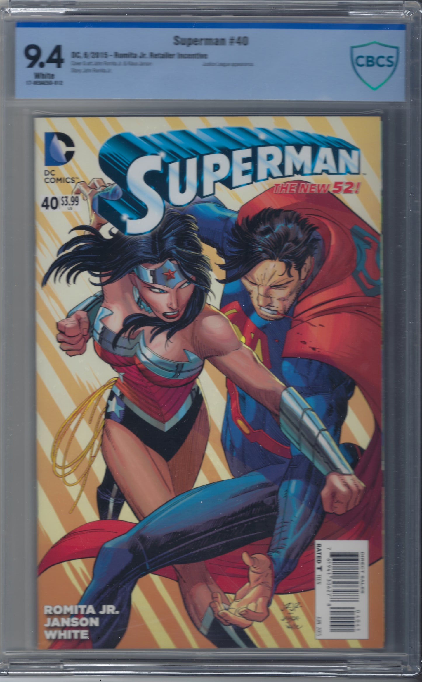 Wonder Woman Vol4 #40 - Cover F - John Romita Jr Retailer Incentive Variant - CBCS 9.4