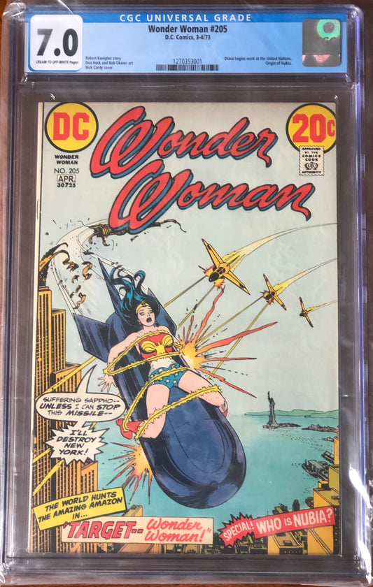 Wonder Woman Vol1 #205 - CGC 7.0